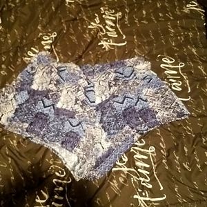 Colorful blue and white shorts